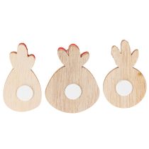 Artikel Trækylling med selvklæbende prik, påskedekoration til hobbybrug, kreativ borddekoration, landlig stil, 5 cm, 36 dele