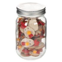 Artikel Trækylling med selvklæbende prik, påskedekoration til hobbybrug, kreativ borddekoration, landlig stil, 5 cm, 36 dele