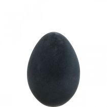 Artikel Påskeæg plast dekoration æg sort flokkede 25cm