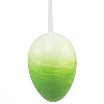 Artikel Påskeæg dekoration hængende plast æg påske farvet 8×12cm 10 stk