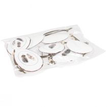 Artikel Påskeæg til ophængning af dekorative æg hængende dekoration metal 5×7cm 8 stk