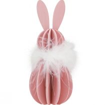 Artikel Påskehare borddekoration træhare farvet 5,5×15cm 3 stk