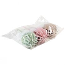 Artikel Påskehare borddekoration træhare farvet 5,5×15cm 3 stk