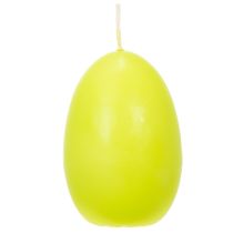 Artikel Påskelys, æggeformede, æggeformede påskelys, limegrønne, 9 cm, 20 timer, 6 stk.
