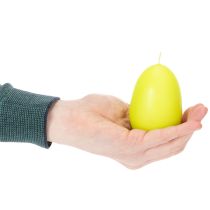 Artikel Påskelys, æggeformede, æggeformede påskelys, limegrønne, 9 cm, 20 timer, 6 stk.