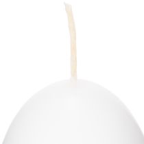 Artikel Påskelys, æggeformede, specielle påskelys, hvide, 9 cm, 6 stk.