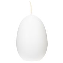 Artikel Påskelys, æggeformede, specielle påskelys, hvide, 9 cm, 6 stk.