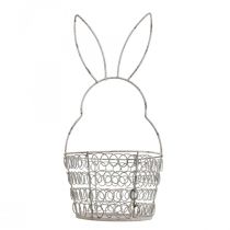 Artikel Påskekurv trådkurv Easter Bunny Shabby Ø12cm H26,5cm