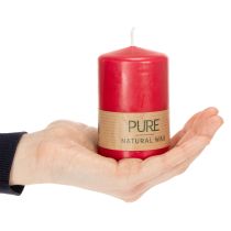 Artikel PURE bloklys, naturligt vokslys til en hyggelig atmosfære derhjemme, 9 cm