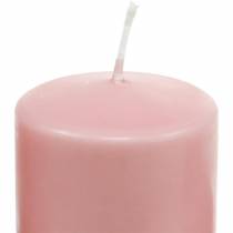 PURE søjlelys 130/60 dekorativt lys pink naturlig voks