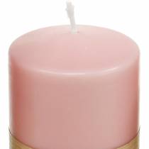 PURE søjlelys 90/60 pink dekorativt lys bæredygtig naturlig vokslys dekoration