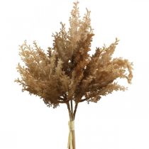 Kunstige pampas græs brun tør dekoration prydgræs 35cm 4stk