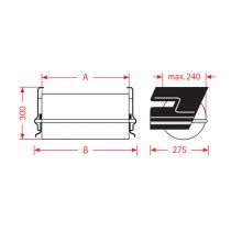 Artikel Papirfolie under borddispenser ZAC 50cm