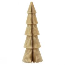 Papir juletræspapir Juletræscreme, guld H60cm