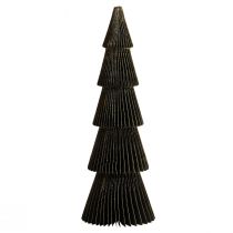 Papir juletræ Papir juletræ Sort H60cm