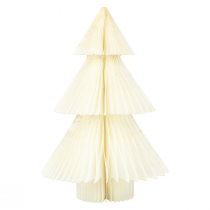 Papir Juletræ Papir Juletræ Hvidguld H30cm