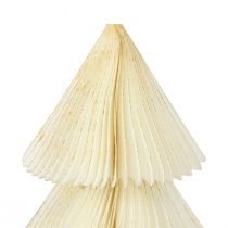 Papir Juletræ Papir Juletræ Hvidguld H30cm