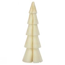 Papir juletræ papir juletræ hvid, guld H60cm