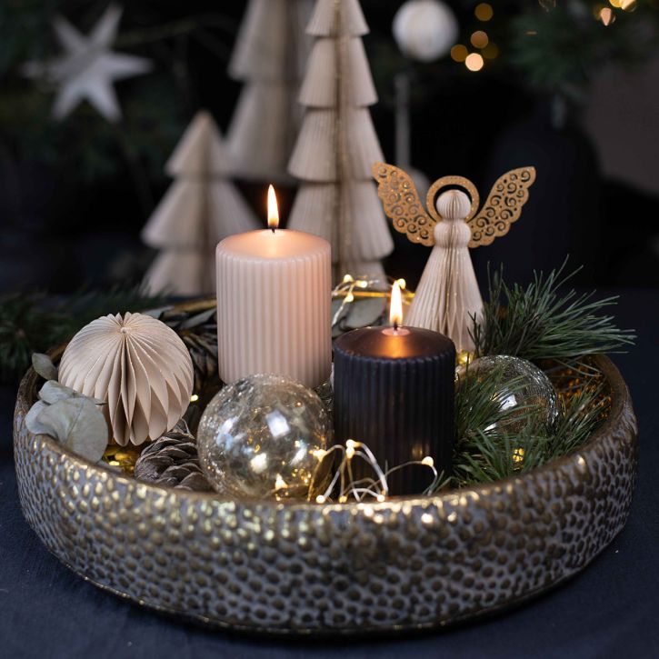 Artikel Papir engel juleengle dekoration papir creme H12cm 4 stk