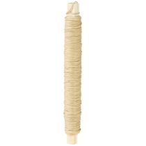 Artikel Papir ledning tråd omviklet Ø0,8mm 22m natur