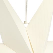 Artikel Papirstjernelampe hvid stjernedekorationsbøjle 75x20cm 2stk