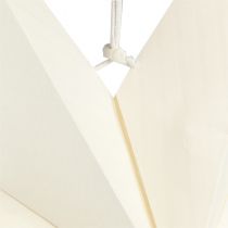 Artikel Papirstjerne hvid julestjerne til belysning 60cm 2stk