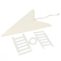 Artikel Hvid papirstjerne, 60 cm, sæt med 2, juledekoration, lysende stjerne