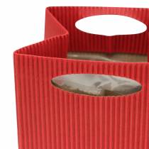 Artikel Papirpose urtepottepotter rød 12cm 12 stk