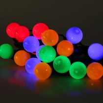 Artikel Fest lys kæde farvet til udvendige 20 LED 9,5 m