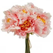 Artikel Paeonia Peony Kunstig Blomst Peonie Pink Ø6cm 28cm 7 stk