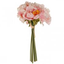 Artikel Paeonia Peony Kunstig Blomst Peonie Pink Ø6cm 28cm 7 stk