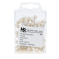 Artikel Perlehovedstifter champagne Ø8mm L65mm 55 stk