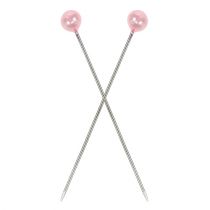 Artikel Perlehoved nåle pink Ø4mm 4cm 150 stk