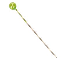 Artikel Grønne perlehovedede blomsternåle, alsidige anvendelser, Ø4 mm, 40 mm, 150 stk.