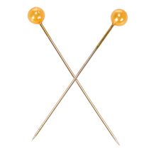 Artikel Orange perlehovedede nåle til blomsterartikler, Ø4 mm, 40 mm, 150 stk.