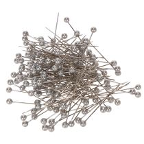 Artikel Perlehovedede blomster- og dekorationsnåle, sølv, Ø4 mm, 40 mm, 150 stk.