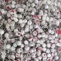 Artikel Sneede peberbær, vinterdekoration, tørrede blomster, advent, pink peber vasket hvid 170g