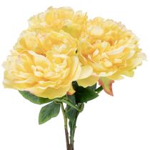Artikel Kunstig pæon med stor blomst til tidløst blomsterdesign, 60 cm, 3 stk.