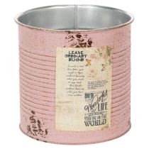 Artikel Urtepotte, antik rose, dekorativ metalkasse, vintage, Ø15,5 cm H15 cm