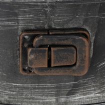 Artikel Plantekasse, dekorativ bageform, springform til plantning, metaldekoration Ø24cm H7,5cm