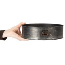 Artikel Plantekasse, dekorativ bageform, springform til plantning, metaldekoration Ø24cm H7,5cm