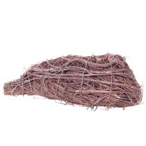 Artikel Dekorativt hjerte lavet af kviste med plantefolie, 20 cm, 2 stk.