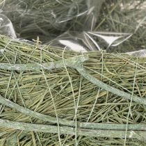 Artikel Hjerteformet skål lavet af naturgræs med plantefolie, 38 cm