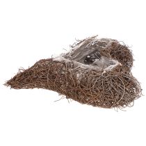 Artikel Hjerteformet plantekasse lavet af kviste med folie, 20 cm, 2 stk.