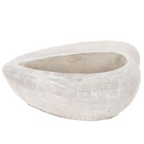 Artikel Hjerteformet plantekasse, støbt sten, dekorativ plantekasse, 17 cm