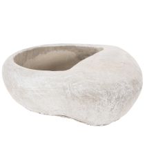Artikel Hjerteformet plantekasse, støbt sten, dekorativ plantekasse, 17 cm