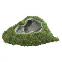 Plantehjerte Mosgrøn Planteskål hjerte 26×30×8cm