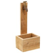 Artikel Plantekasse Træfontæne Trug Optik Naturrust L15,5cm