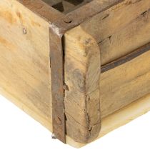 Artikel Plantekasse i træ, murstensform, træ, upcycling, 32×15×10 cm