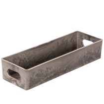 Artikel Kompakt rektangulær bakke, alsidig brug til dekoration og plantning, 23 cm